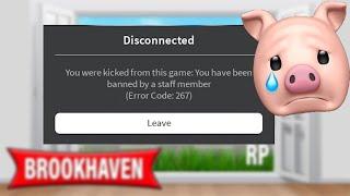 I GOT BANNED IN BROOKHAVEN.. | Roblox