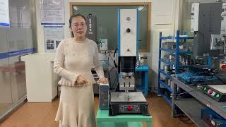 Grading card holders ultrasonic welding machine operation video