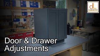 How to Adjust Cabinet Doors and Drawers