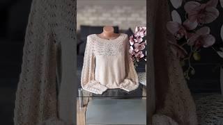 Джемпер спицями #knitting #crochet #handmade #knit #shorts #cardigan #sweaterdesign #вязание