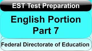 FDE EST Test Preparation English Portion: One Word Substitutes | FDE EST Syllabus 2024