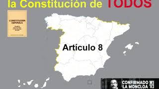 Constitución española. Artículo 8