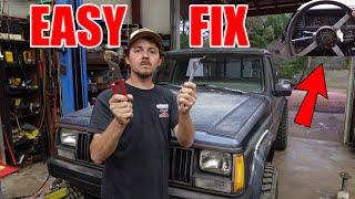 How To Easily Fix A Crooked Steering Wheel On Your Jeep Xj, Zj, Mj, Tj And More!