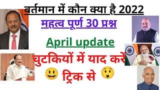 vartaman mein kaun kya hai 2022 ।। by trick ।। वर्तमान में कौन क्या है ?