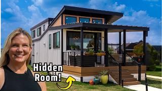 THRIVING in Her Amazing Tiny House with a Hidden Room!
