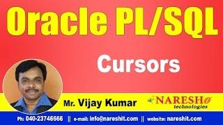 Cursors in PL/SQL | Oracle PL/SQL Tutorial Videos | Mr.Vijay Kumar