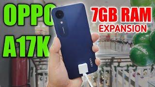 OPPO A17K 7GB RAM expansion / Best Entry Phone 2022