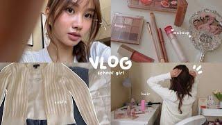 UNI VLOG  what i wear in a week, simple hairstyles, dealing with social anxiety