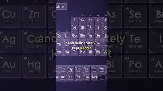 The Secret Removal Of The Most Important Element In Mendeleev's Periodic Table #shorts