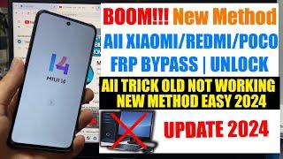 All Xiaomi Miui 14 FRP Bypass - Android 13 Bypass Google Account (FRP Lock) Redmi 2024
