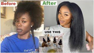 HOW I TRIPLED THE LENGTH OF MY HAIR. USE THIS ROUTINE N YOUR HAIR WILL GROW LIKE CRAZY. Aloevera OIL