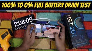 Infinix GT 20 Pro 100% to 0% Full Battery Drain Test | Infinix GT 20 Pro 5G battery life 
