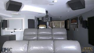 Epic Home Theater Tours: 9.5.4 JTR DIY Basement HOME THEATER Slams!