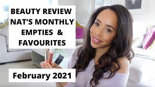 BEAUTY REVIEW | NAT’S MONTHLY EMPTIES / FAVOURITES - (Foundation / Mascara / Lipstick) February 2021
