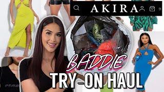 BADDIE ON A BUDGET | AKIRA Try-On Haul!