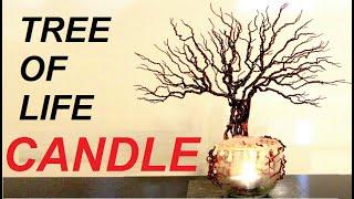 TREE OF LIFE with Candle | EASY ART | Copper Wire Tree