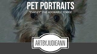 Painting Oakley - Pet Portraits ~ ArtByJudieAnn