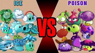 PVZ 2 | Team ICE vs POISON Max Level - Which Team Plants Will Win?