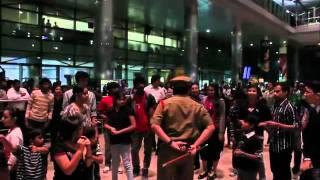 flash mob @ hyderabad airport