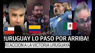 PRENSA de MEXICO COLOMBIA y CHILE reaccionan a la VICTORIA de URUGUAY sobre PANAMA en COPA AMERICA