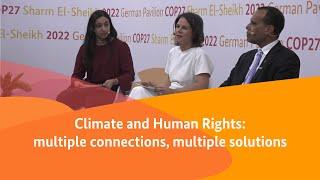 Climate and Human Rights: multiple connections, multiple solutions