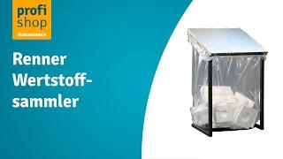 Wertstoffsammler 1.000 Liter, aus Stahlblech, mit und ohne Deckel erhältlich