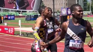 Quincy Wilson U18 World Record 400m (44.66)!!! U.S. Olympic T&F Trials 2024 (1Round H2)