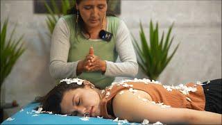 Susurros y masaje ASMR de Doña Esperanza, juego de cabello, limpia energética pa dormir y relajarse