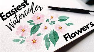 This is the easiest watercolor flower you’ll ever paint!
