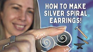 How to Make Silver Spiral Earrings | Step-by-Step Jewellery Making Tutorial.