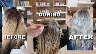 SALON VLOG! Full Day In The Salon, Blonding Transformations, Toner Formulas, & MORE | Reiley Collier