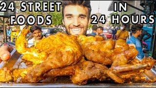 Eating 24 INDIAN STREET FOOD DISHES in 24 HOURS!