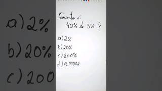 Matemática básica para concurso, não erre porcentagem #matematica #concurso #viral