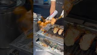 Myeong dong street food seoul Korea. #streetfood #travel #seoulstreet #koreatravel