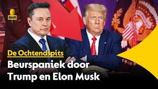 Amerikaanse beurzen onder druk: Trump en Musk in de schijnwerpers