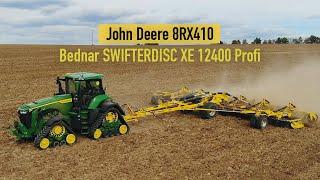 John Deere 8RX410 + Bednar SWIFTERDISC XE 12400 Profi / DEMO Strom Praha / Rostěnice a.s.