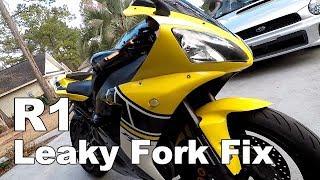 Budget Motorcycle Build: $7 Fix For Leaking Forks Yamaha R1