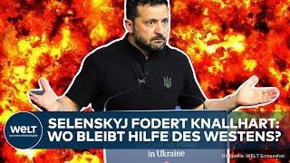 UKRAINE IN FLAMMEN: Selenskyj schlägt Alarm! - 2400 Lenkraketen - Wo bleibt die Hilfe des Westens?