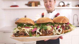 Beef Substitutes: Kalbi Braised Beef Sandwiches with Kaleena Bliss