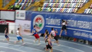 60 m Final Men Kayhan Özer 6.64 1st Place 27th Balkan Indoor Championships Istanbul 2022