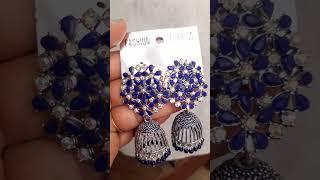 petal stone earrings Rs 130   #earrings #jewellery #online  #onlineshoping #jhumkas #jimikki
