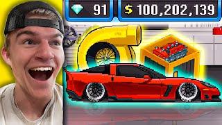 SPENDING $10,000,000 DOLLARS ON A CORVETTE C6 IN PIXEL CAR RACER!