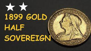 1899 GOLD HALF SOVEREIGN #numismatics #coins #gold #sovereign #money