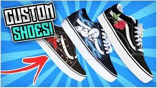 SICKEST CUSTOM VANS SHOES 2017! (ROSES)