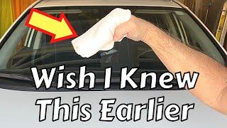 A Much Easier Way Clean the Inside of Your Windshield