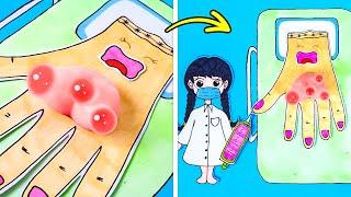 Save Thing From Pimples With Dr. Wednesday! DIY Paper Game