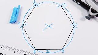 How to draw a hexagon.