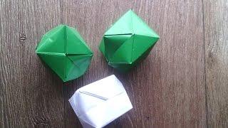 DIY ОРИГАМИ БОМБОЧКА ИЗ БУМАГИ. Как сделать бомбочку из бумаги.Origami