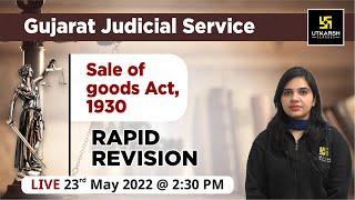 Sale of goods Act 1930  MCQ  | for Gujarat judicial service #7 | Revision Class | by Rekha Ma'am