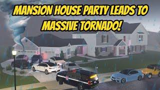 Greenville, Wisc Roblox l *HUGE* Mansion House Party TORNADO ESCAPE Update Roleplay